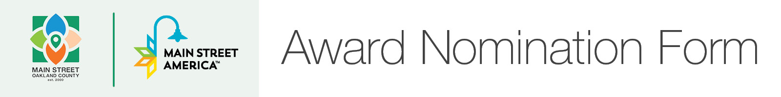 Main Street America Award Nomination Form